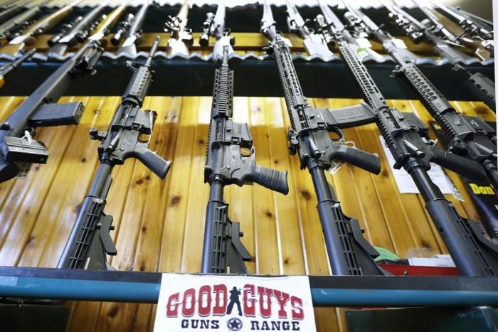 Semi-automatic AR-15s on sale at a Utah gun range