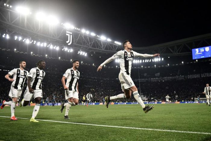 Cristiano Ronaldo (R) is the record scorer in the Champions League with 124 goals.