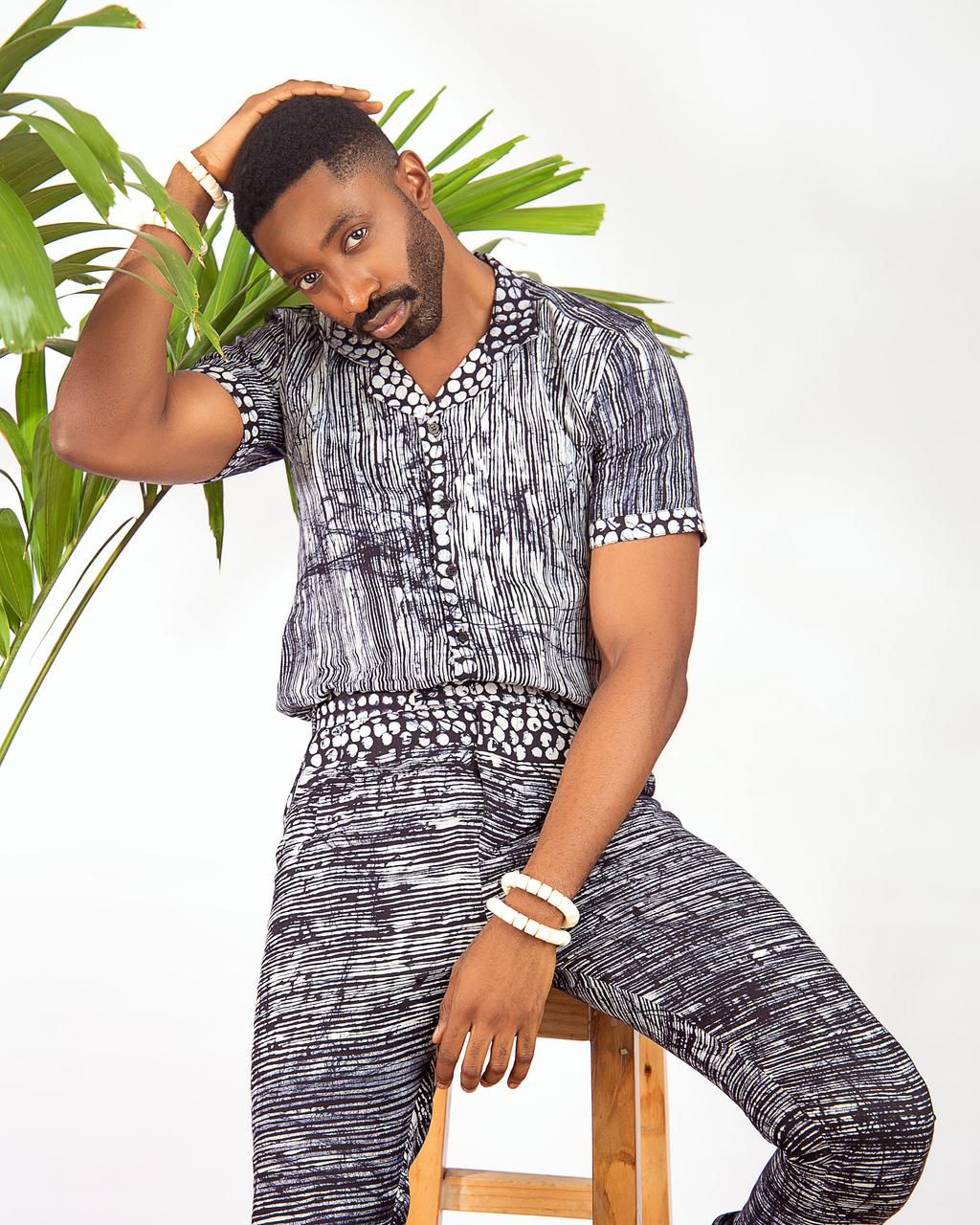 Emerging menswear designer Patrickslim in collaboration with Just Adire presents 'The Modern Man' ft Ric Hassani