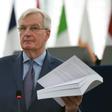 Michel Barnier pictured during a plenary session at the European Parliament in Strasbourg, eastern France on March 13, 2019