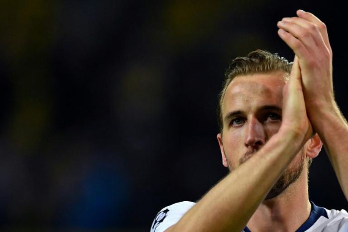 England striker Harry Kane scored the only goal in Dortmund as Tottenham moved on to the last eight of the Champions League