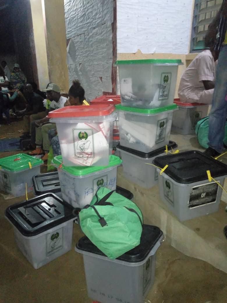 Voters results arrive INEC collation center