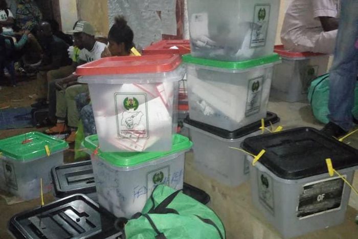 Voters results arrive INEC collation center