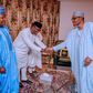 7 APC governors meet with president Muhammadu Buhari [Twitter/@NGRPresident]