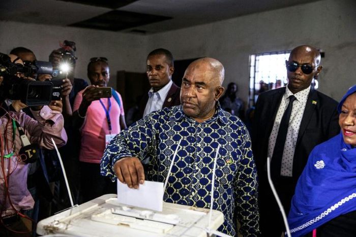 Comoros President Azali Assoumani played down sporadic incidents after voting on the main island of Grande Comore