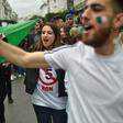 Algerian protesters demonstrate against their ailing president's bid for a fifth term in Algiers on Friday