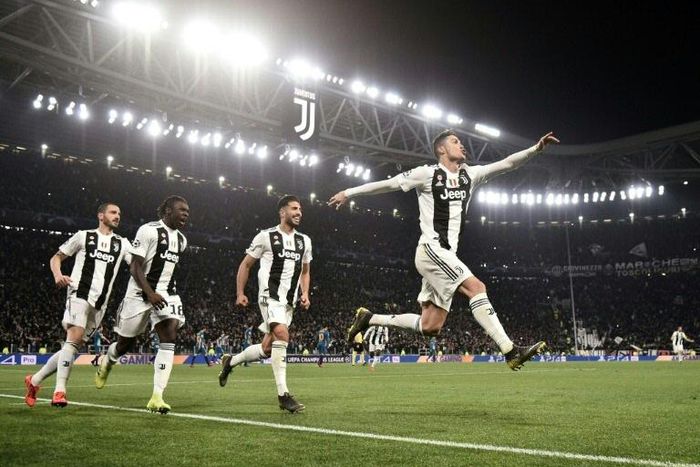 Cristiano Ronaldo (R) has scored a record 124 Champions League goals and won five titles