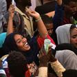 Protesters celebrate concessions made by Sudan's new military council on Saturday