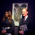 Genevieve Nnaji was recently a guest at Bonhams African Art headquarters in London where she screened her directorial debut, 'Lionheart.' [Instagaram/Bonhams]