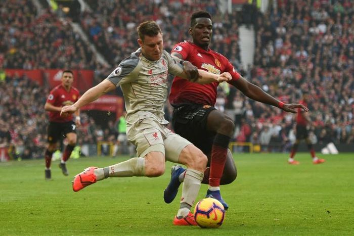 Manchester United's Paul Pogba helped keep Liverpool at bay