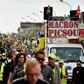 French and German protesters joined forces at the border beween the two countries in Stiring-Wendel, northeast France, for the latest wave of 'yellow vest' marches