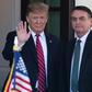 Brazilian President Jair Bolsonaro (L), pictured here with US President Donald Trump, has seen his image tarnished by a series of political scandals