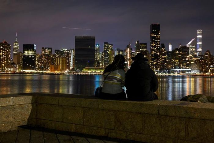 In New York, the Empire State Building and the headquarters of the United Nations both fell dark for Earth Hour