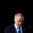 Slovak President Andrej Kiska (pictured February 2019) was asked by ethnic Hungarian MPs to veto legislation banning foreign national anthems at public events they had voted for "by mistake"