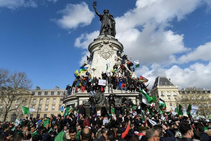 Several thousand protesters gathered for the second weekend in a row at the Republique square in central Paris