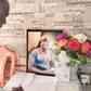 A member of INEC delegation signing the condolence register at the residence of late Miss Ibisaki Amachree. (Punch)
