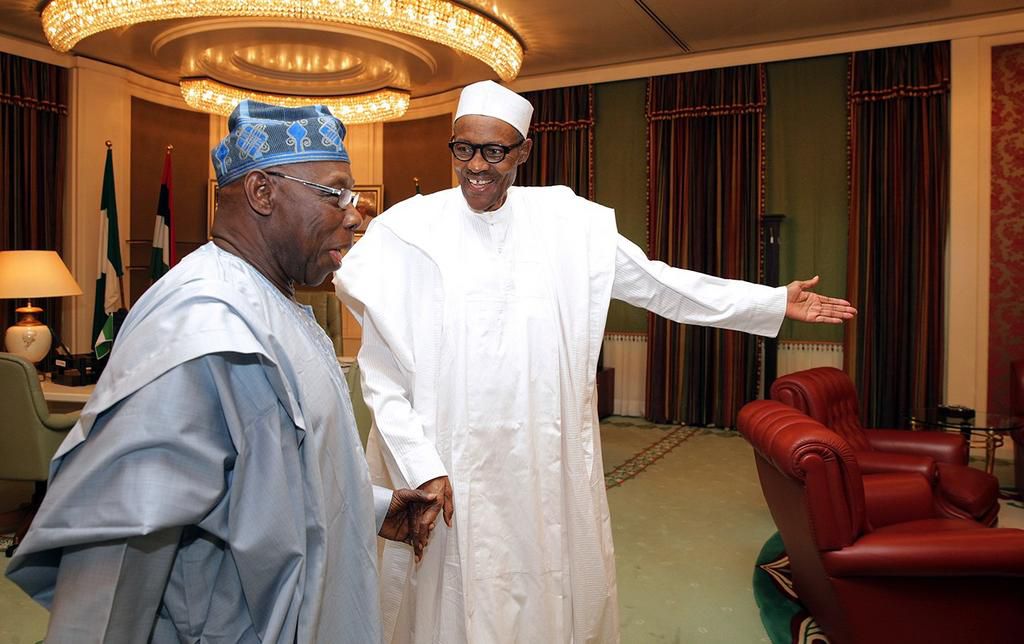 Obasanjo visits Buhari for an official assignment back in 2016