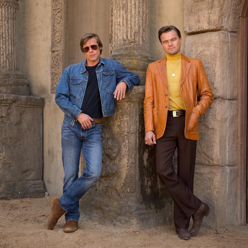 Brad Pitt and Leonardo DiCaprio on the set of 'Once Upon A Time in Hollywood' [Instagram/onceuponatimeinhollywood]