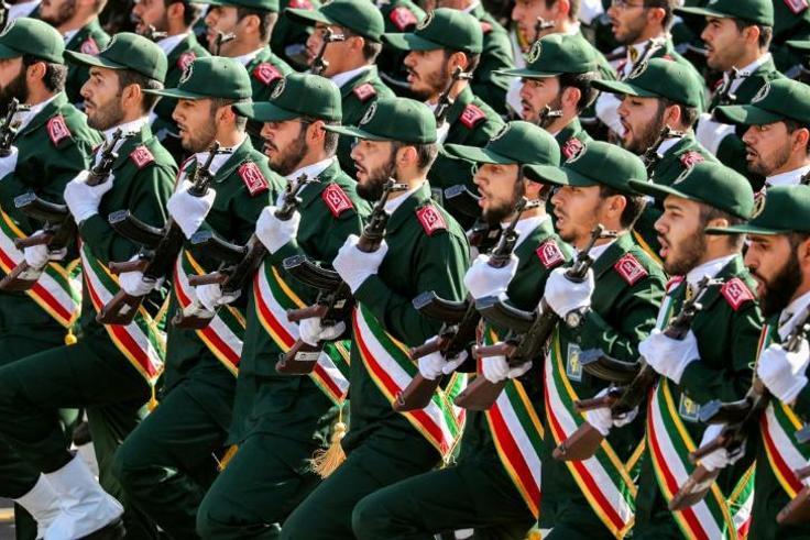 Washington's move against Iran's Revolutionary Guards (pictured September 2018) is the first time that the United States has branded part of a foreign government a terrorist group