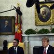 US President Donald Trump (R) meets with Brazilian President Jair Bolsonaro in the Oval Office at the White House on March 19, 2019
