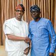 Dapo Abiodun (left) with Babajide Sanwo-Olu (right) [Twitter/@dabiodunMFR]