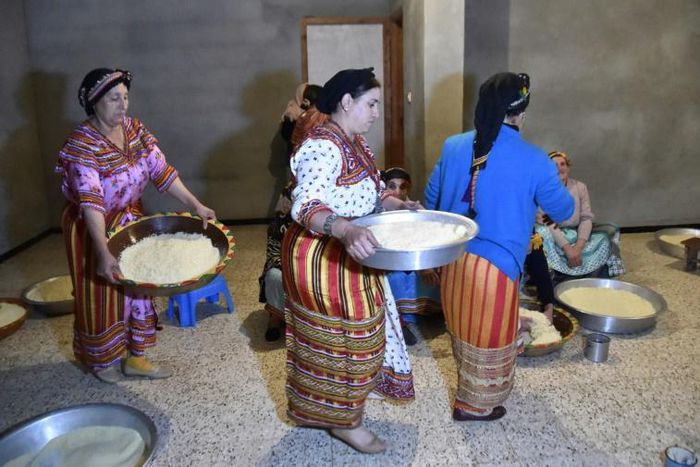 Preparing couscous in Algeria, as North African countries unit in a bid to get UNESCO heritage status for the popular dish