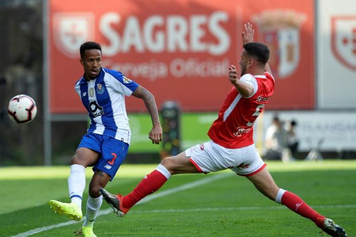 Brazilian defender Eder Militao (L) arrived at Porto last August from Sao Paulo