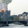 Fire struck Paris's landmark Notre-Dame Cathedral on Monday afternoon