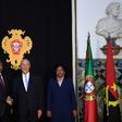 Angolan President Joao Lourenco paid a landmark visit to Lisbon in November meeting Portuguese president Marcelo Rebelo de Sousa (C)
