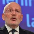 European First Vice-President Frans Timmermans, pictured, has hit back at accusations of political bias from Poland's right-wing government