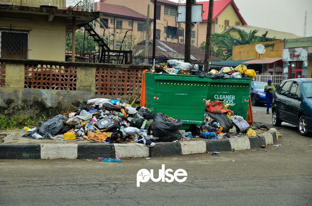 Waste has taken over street corners in Lagos