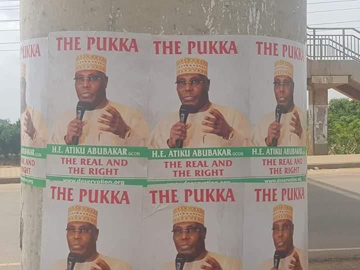Atiku posters in FCT 2(NAN Photos)
