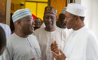 PDP Presidential candidate , Atiku Abubakar and President Muhammadu Buhari