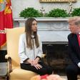US President Donald Trump met with Fabiana Rosales, wife of Venezuelan opposition leader Juan Guaido, and demanded Russia end support for hard left president Nicolas Maduro.