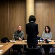 Former Interpol president Meng Hongwei's wife Grace, seen talking to reporters in France in October after he went missing, has urged President Macron to bring up her husband's case with visiting Chinese President Xi Jinping