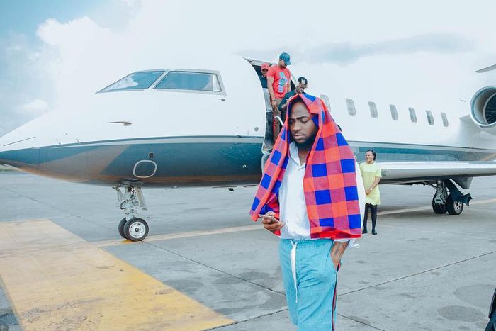 Davido is feeling relieved after his experience on a plane that shook for 14 hours without stopping. [Instagram/davidooffocial]