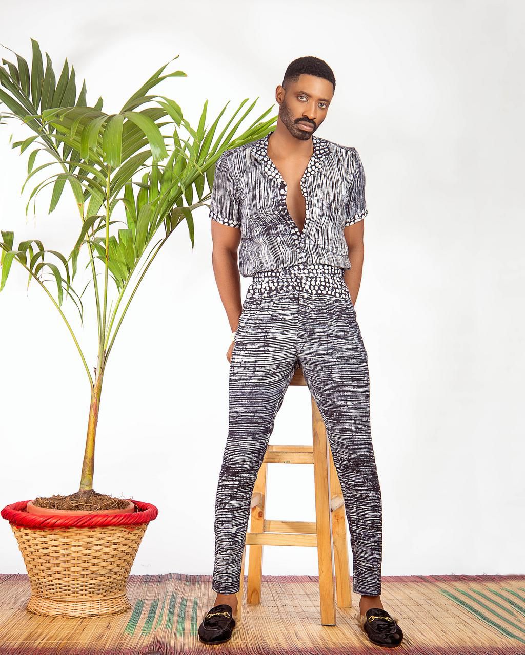 Emerging menswear designer Patrickslim in collaboration with Just Adire presents 'The Modern Man' ft Ric Hassani