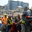 The dilapidated building in the densely-populated Lagos Island area suddenly collapsed on Wednesday morning