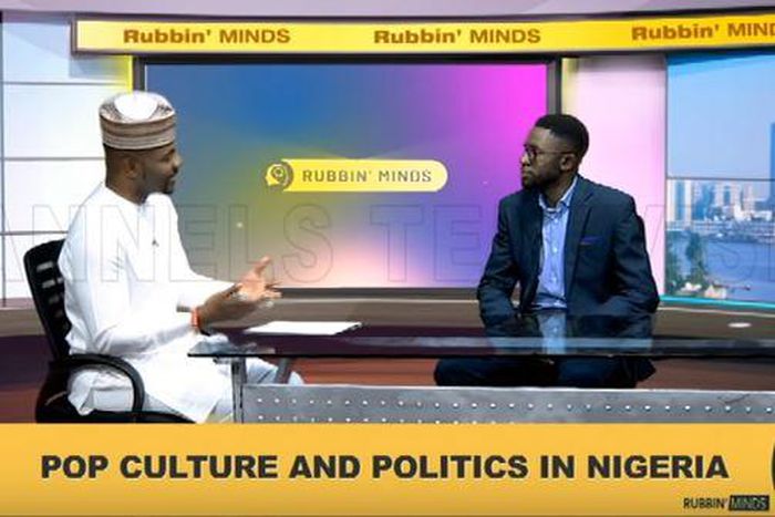 Osagie Alonge makes a second appearance on 'Rubbin' Minds' hosted by Ebuka Obi-Uchendu for Channels TV. (YouTube/Channels TV)