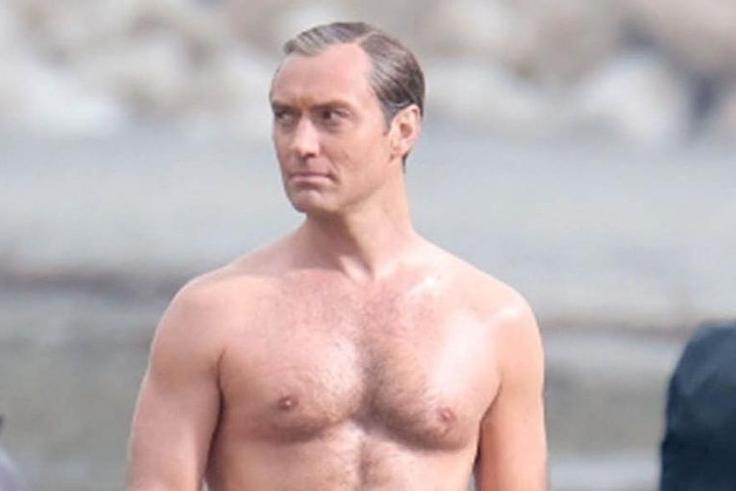 Jude Law's Beach Pope Bod Ignites Online Debate