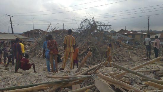 Ibadan Building Collapse Photo