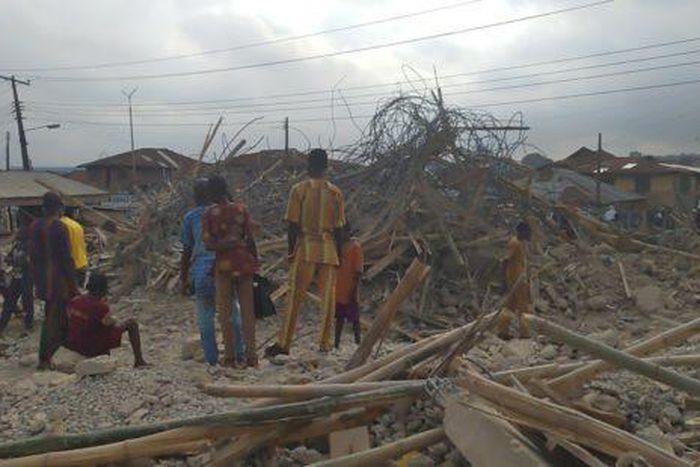 Ibadan Building Collapse Photo