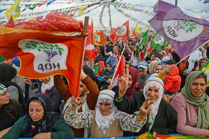 Supporters of Turkey's main pro-Kurdish Peoples' Democratic Party (HDP) say Erdogan's threats will not deter them in this month's municipal elections