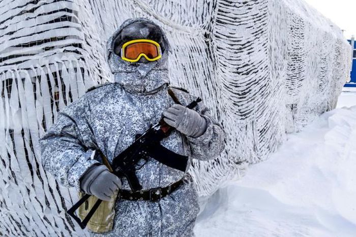 When the first men were deployed to the site, they were confronted by curious polar bears