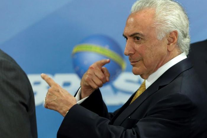 Brazilian ex-president Michel Temer, in a file image, is arrested on graft allegations
