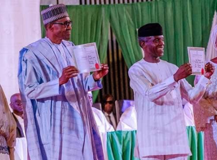 President Muhammadu Buhari and Vice president Yemi Osinbajo