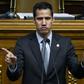 Venezuelan opposition leader and self-proclaimed acting president Juan Guaido during a session of the Venezuelan National Assembly in Caracas on March 6, 2019