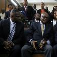 Nigeria's Chief Justice Walter Onnoghen (C, pictured February 2019) was charged with failing to declare foreign currency bank accounts, in contravention of rules governing declaration of assets for public officials