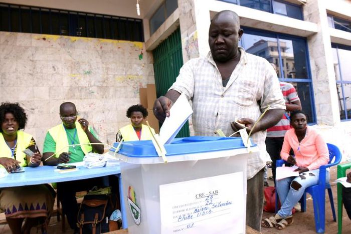The onetime Marxist ruling party PAIGC, which has run the poor West African country of some two million for most of the 45 years since winning independence from Portugal, is fielding candidates along with 20 opposition parties