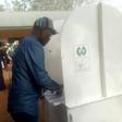 Samuel Ortom, governor of Benue, casting his vote